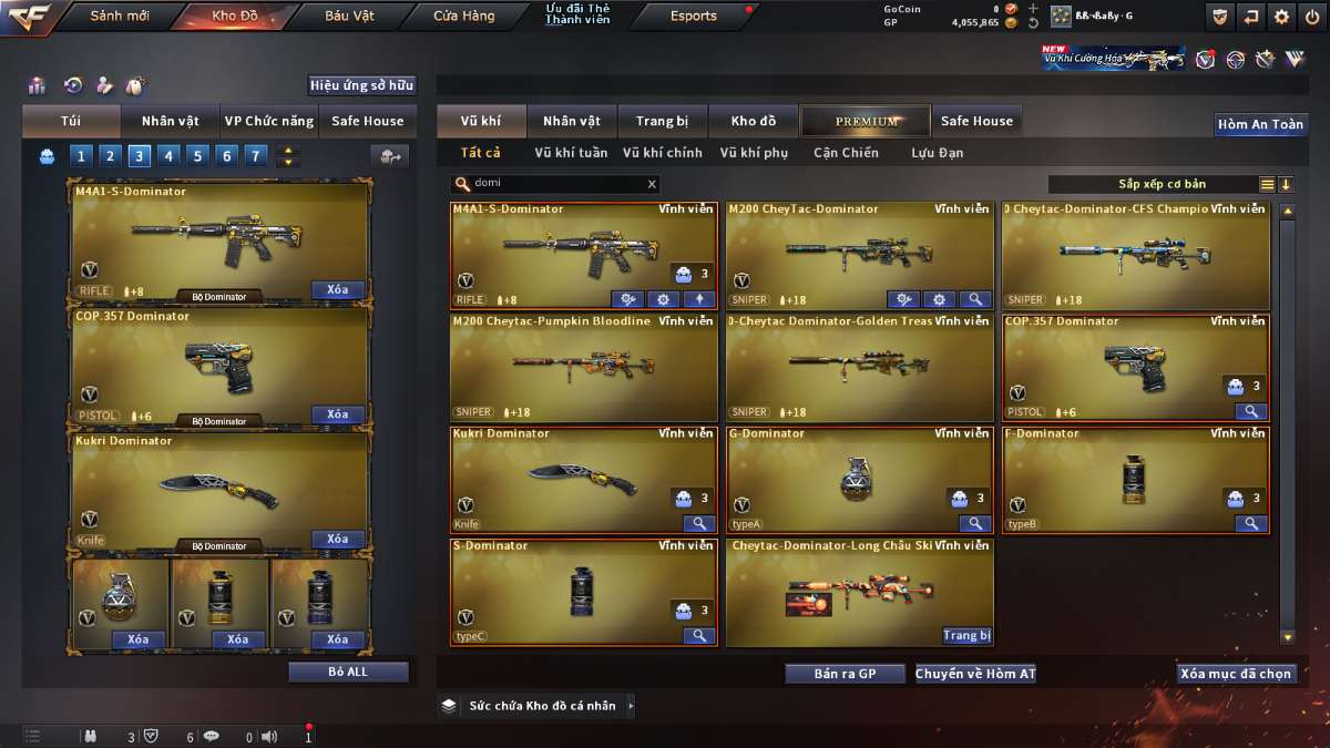 shop acc cf uy tin gia re